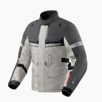 Chaqueta de moto Rev'it Poseidon 3 GTX Plata Antracita