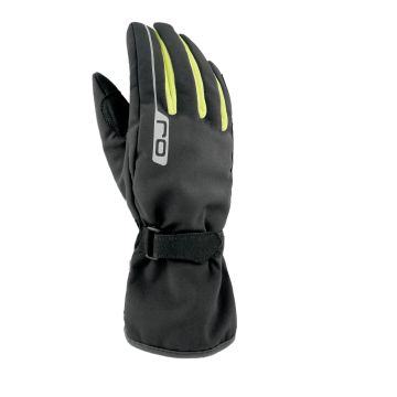 Winter motorcycle gloves OJ LEAD Black Yellow Fluo