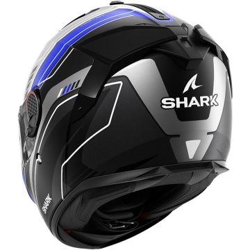 Casco integral de fibra de vidrio Shark SPARTAN GT PRO TORYAN Azul antracita Negro