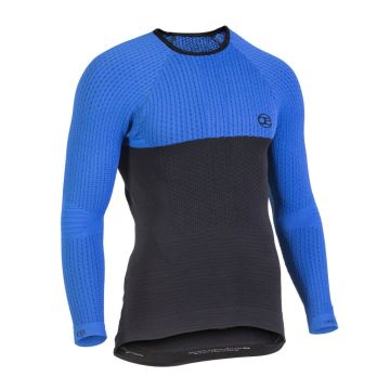 Epica Sport Caliente ropa interior de invierno sin cuello Azul Negro