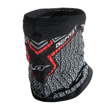 Befast Braga de cuello Neckgaiter negro rojo gris