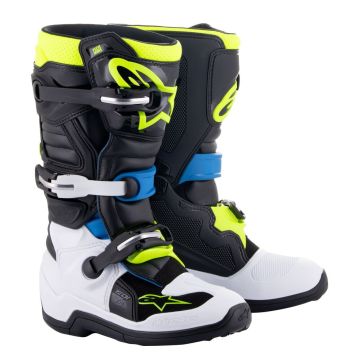 Alpinestars TECH 7 S Botas off-road NEGRO ESMALTE AZUL AMARILLO FLUO