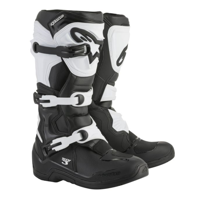 Stivali cross Alpinestars Tech 3 nero bianco